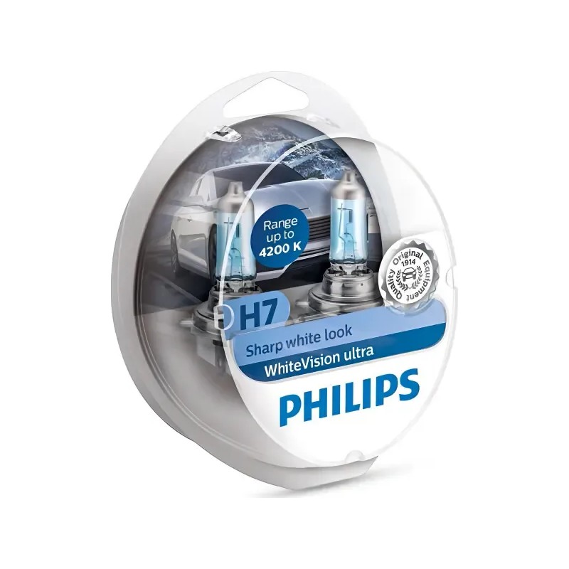 PHILIPS Λάμπες Σετ H7 WhiteVision Ultra 12V 55W 12972WVUSM (2 τεμ) PHILIPS Λάμπες Σετ H7 WhiteVision Ultra 12V 55W 12972WVUSM (2 τεμ)