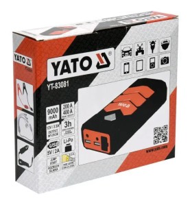 YATO YT-83081 Εκκινητής Μπαταρίας με Φακό 9000mAh