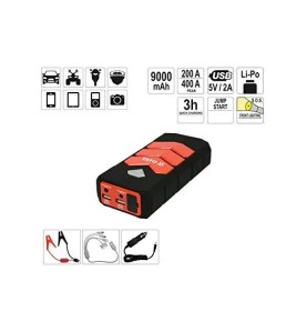 YATO YT-83081 Εκκινητής Μπαταρίας με Φακό 9000mAh