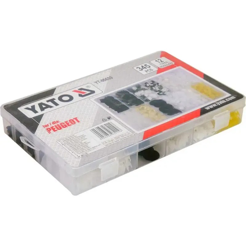 YATO YT-06653 Σετ Πλαστικά Κλιπς για Peugeot 345 τεμ
