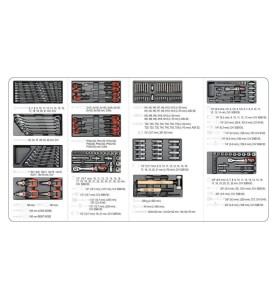 YATO YT-55300 Εργαλειοφόρος με 6 Συρτάρια & 177 Εργαλεία