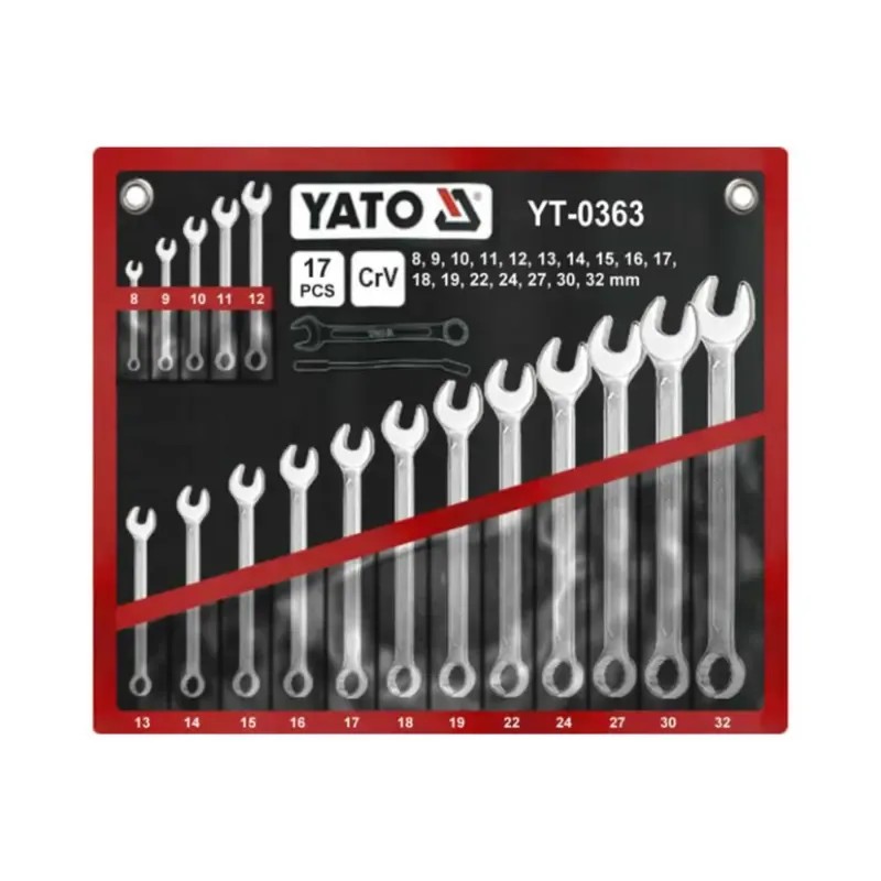 YATO YT-0363 Σετ Κασετίνα Γαλλικών Κλειδιών 17 τεμ