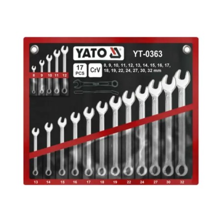 YATO YT-0363 Σετ Κασετίνα Γαλλικών Κλειδιών 17 τεμ