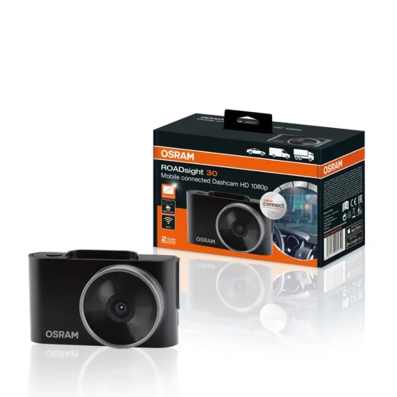 OSRAM Κάμερα DVR Αυτοκινήτου Με Οθόνη Για Παρμπρίζ Με Αυτοκόλλητο ORSDC30