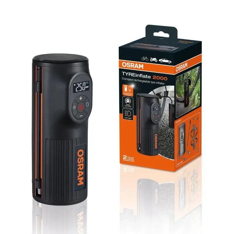 OSRAM Τρόμπα Αυτοκινήτου TYREinflate FAST Επαναφορτιζόμενη 12V