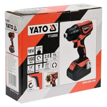 YATO YT-82800 Παλμικό Κατσαβίδι Μπαταρίας 18V 1x2.0Ah