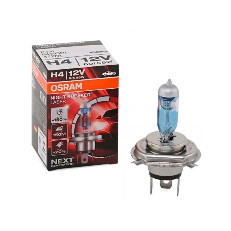 OSRAM Λάμπα H4 5000K 12V 60/55W 64193NL