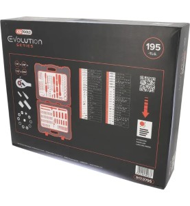 KS TOOLS Σετ Καστάνια & Καρυδάκια ½″, ¼″ & ⅜″ – 195 τεμ