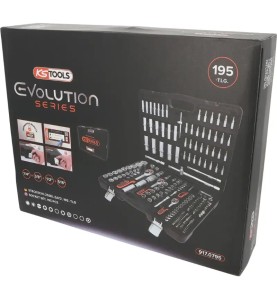 KS TOOLS Σετ Καστάνια & Καρυδάκια ½″, ¼″ & ⅜″ – 195 τεμ