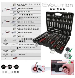 KS TOOLS 9170779 Σετ Καστάνια & Καρυδάκια ¼″ & ⅜″ – 179 τεμ