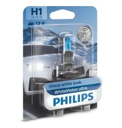PHILIPS Λάμπα H1 WhiteVision Ultra 12V 55W 12258WVUB1 (1 τεμ)
