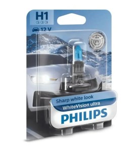 PHILIPS Λάμπα H1 WhiteVision Ultra 12V 55W 12258WVUB1 (1 τεμ)