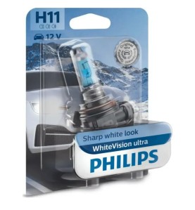 PHILIPS Λάμπα H11 WhiteVision Ultra 12V 55W 12362WVUB1 (1 τεμ)