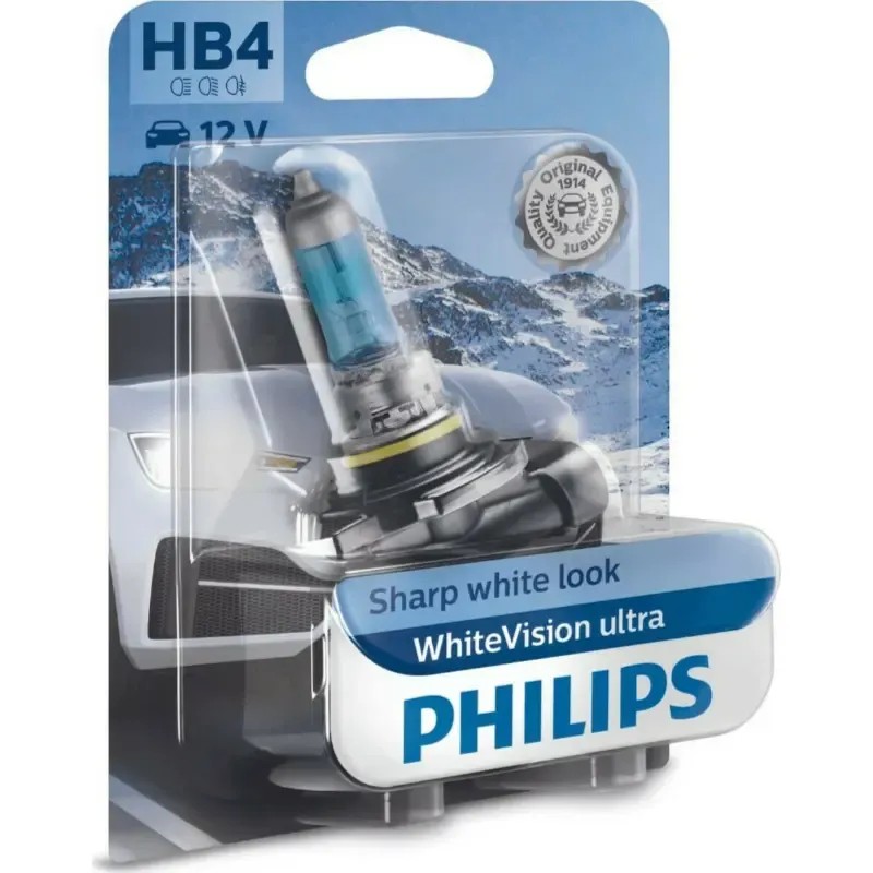PHILIPS Λάμπα LED HB4 WhiteVision Ultra 12V 51W 4200K 9006WVUB1 (1 τεμ)