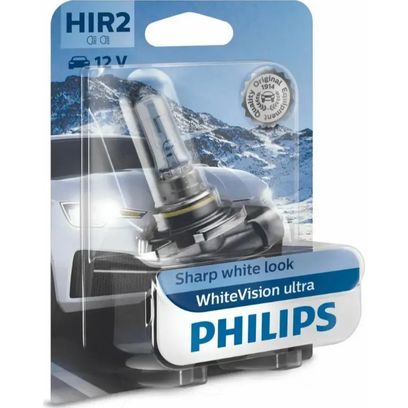 PHILIPS Λάμπα HIR2 WhiteVision Ultra 12V 55W 3700K 9012WVUB1 (1 τεμ)