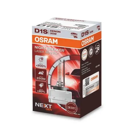 OSRAM Λάμπα Xenon D1S Night Breaker Laser +200% 85V 35W 66140XNL (1 τεμ)