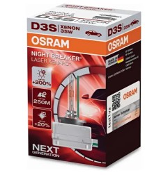 OSRAM Λάμπα XENON D3S Night Breaker Laser +200% 42V 35W 66340XNL (1 τεμ)