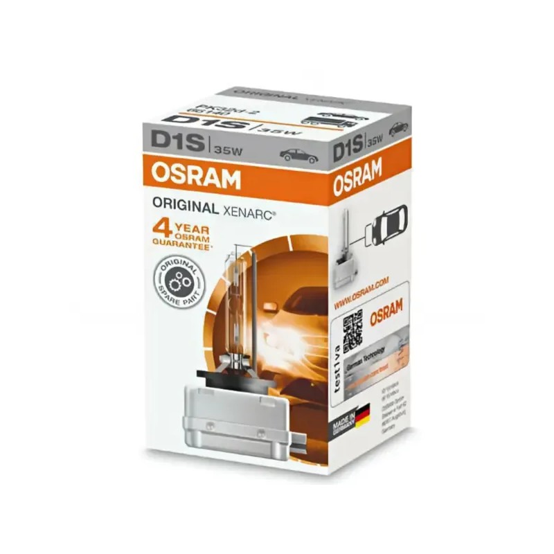 OSRAM Λάμπα Xenon D1S XENARC Original 85V 35W 4150K 66140 (1 τεμ)