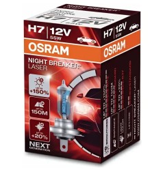 OSRAM Λάμπα H7 Night Breaker Laser +150% 12V 55W 64210NL (1 τεμ)