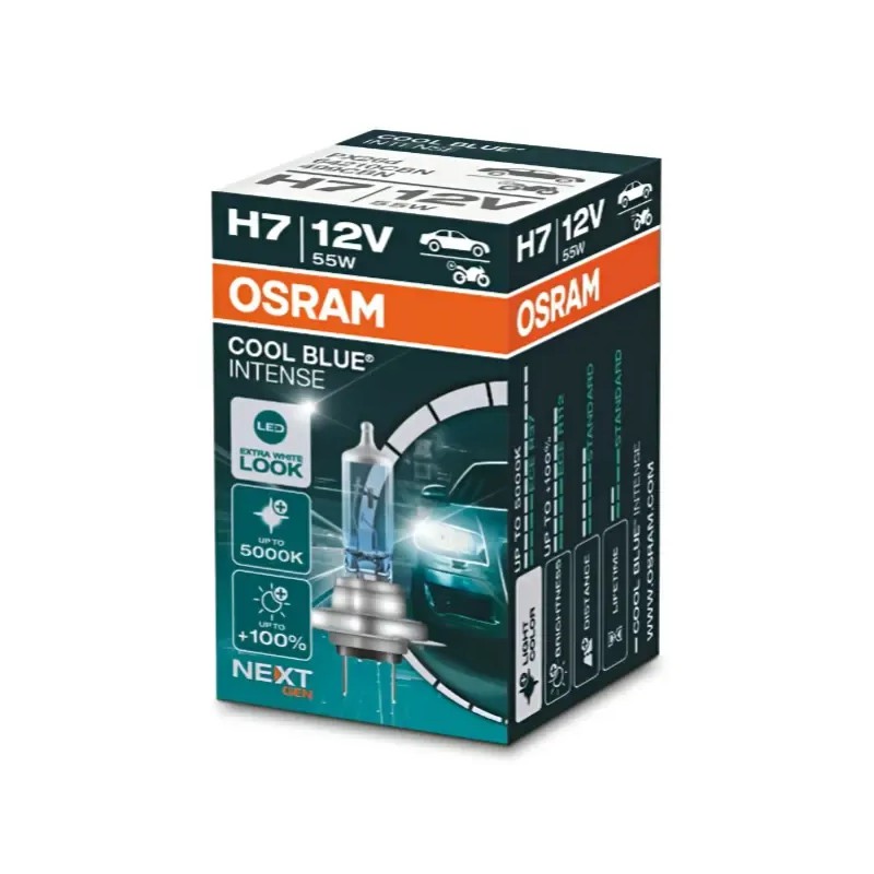 OSRAM Λάμπα H7 Cool Blue Intense 12V 55W 64210CBN (1 τεμ)