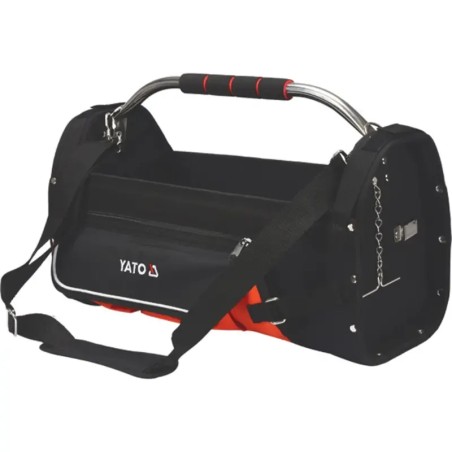 YATO YT-74373 Τσάντα Εργαλείων Ώμου Ανοιχτού Τύπου Μαύρη 52×23×33 cm