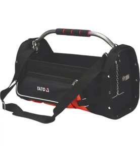 YATO YT-74373 Τσάντα Εργαλείων Ώμου Ανοιχτού Τύπου Μαύρη 52×23×33 cm