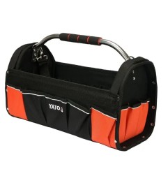 YATO YT-74373 Τσάντα Εργαλείων Ώμου Ανοιχτού Τύπου Μαύρη 52×23×33 cm