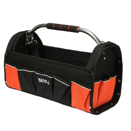 YATO YT-74373 Τσάντα Εργαλείων Ώμου Ανοιχτού Τύπου Μαύρη 52×23×33 cm