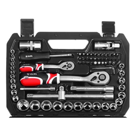 YATO YT-38782 Σετ Καστάνιας με Καρυδάκια 1/2″ & 1/4″ 72 τεμ