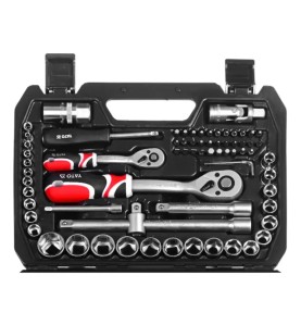 YATO YT-38782 Σετ Καστάνιας με Καρυδάκια 1/2″ & 1/4″ 72 τεμ