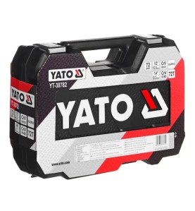 YATO YT-38782 Σετ Καστάνιας με Καρυδάκια 1/2″ & 1/4″ 72 τεμ
