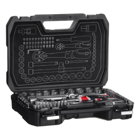 YATO YT-38782 Σετ Καστάνιας με Καρυδάκια 1/2″ & 1/4″ 72 τεμ