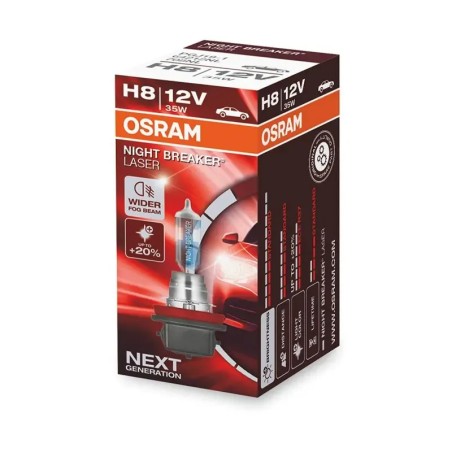 OSRAM Λάμπα H8 Night Breaker Laser +150% 12V 35W 64212NL (1 τεμ)