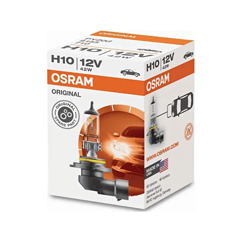 OSRAM Λάμπα H10 Original Line Αλογόνου 12V 42W 9145 (1 τεμ)