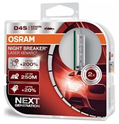 OSRAM Λάμπες XENON D4S XENARC Night Breaker Laser 4400K 42V 35W 66440XNLHCB (2 τεμ)