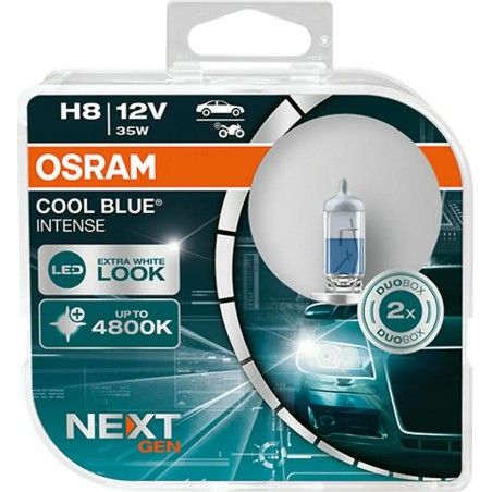 OSRAM Λάμπες H8 Cool Blue Intense NEXT GEN 4800K 12V 35W 64212CBNHCB (2 τεμ)