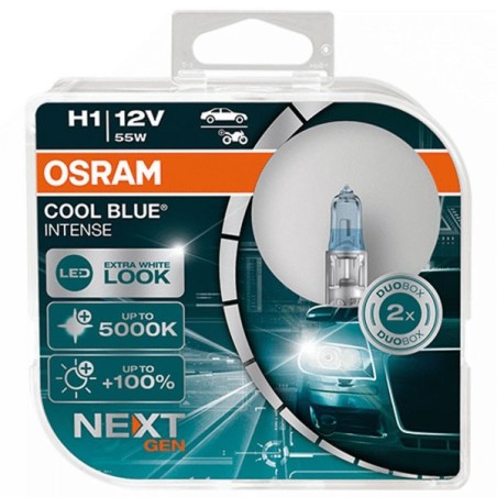 OSRAM Λάμπες H1 Cool Blue Boost +100% 5000K 12V 55W 64150CBNHCB (2 τεμ)