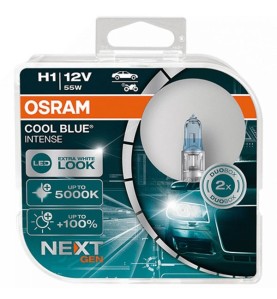 OSRAM Λάμπες H1 Cool Blue Boost +100% 5000K 12V 55W 64150CBNHCB (2 τεμ)