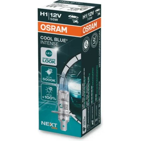 OSRAM Λάμπα H1 Cool Blue Intense NEXT GEN LED 5000K Ψυχρό Λευκό 12V 55W 64150CBN (1 τεμ)