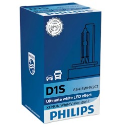 PHILIPS Λάμπα D1S WHITEVISION Gen2 XENON 5000K Φυσικό Λευκό 85V 35W 85415WHV2C1 (1 τεμ)