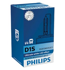 PHILIPS Λάμπα D1S WHITEVISION Gen2 XENON 5000K Φυσικό Λευκό 85V 35W 85415WHV2C1 (1 τεμ)