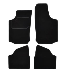 CUSTOPOL Σετ Μαύρα Πατάκια OPL130C για OPEL Corsa C (X01) – 4 τεμ