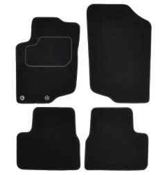 CUSTOPOL Σετ Μαύρα Πατάκια PGT70C για PEUGEOT 207 – 4 τεμ