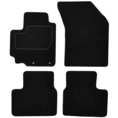 CUSTOPOL Σετ Μαύρα Πατάκια SUZ100S για Suzuki Swift 3 (MZ, EZ) 2005 – 4 τεμ