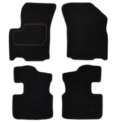 CUSTOPOL Σετ Μαύρα Πατάκια SUZ115C για Suzuki SX4 I (EY, GY) & Fiat Sedici (FY) – 4 τεμ