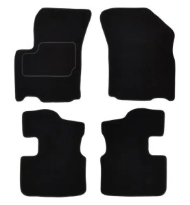 CUSTOPOL Σετ Μαύρα Πατάκια SUZ115C για Suzuki SX4 I (EY, GY) & Fiat Sedici (FY) – 4 τεμ