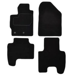 CUSTOPOL Σετ Μαύρα Πατάκια TOY380C για Toyota Yaris (2005+) – 4 τεμ