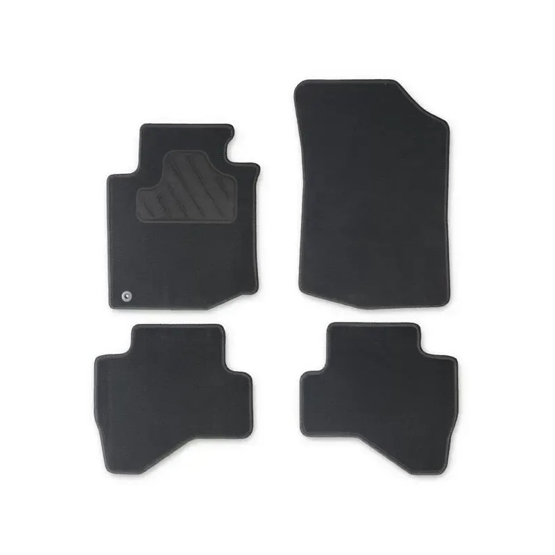 CUSTOPOL Σετ Μαύρα Πατάκια TOY65C για Toyota Aygo (AB10) / Peugeot 107 (PM, PN) / Citroën C1 I / 108 – 4 τεμ