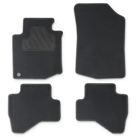 CUSTOPOL Σετ Μαύρα Πατάκια TOY65C για Toyota Aygo (AB10) / Peugeot 107 (PM, PN) / Citroën C1 I / 108 – 4 τεμ