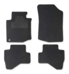 CUSTOPOL Σετ Μαύρα Πατάκια TOY65C για Toyota Aygo (AB10) / Peugeot 107 (PM, PN) / Citroën C1 I / 108 – 4 τεμ